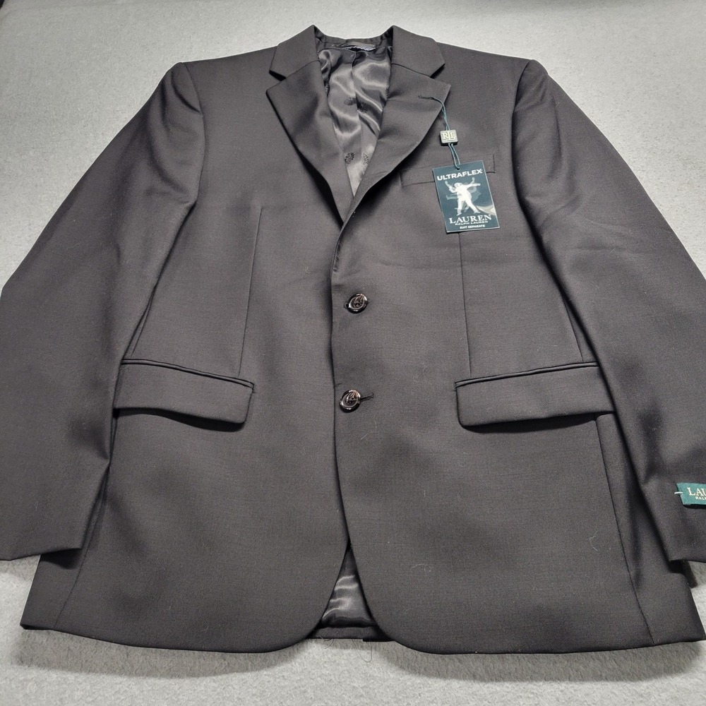 Lauren Ralph Lauren Ultraflex Mens‎ Black Total Stretch Suit Separate Jacket NEW